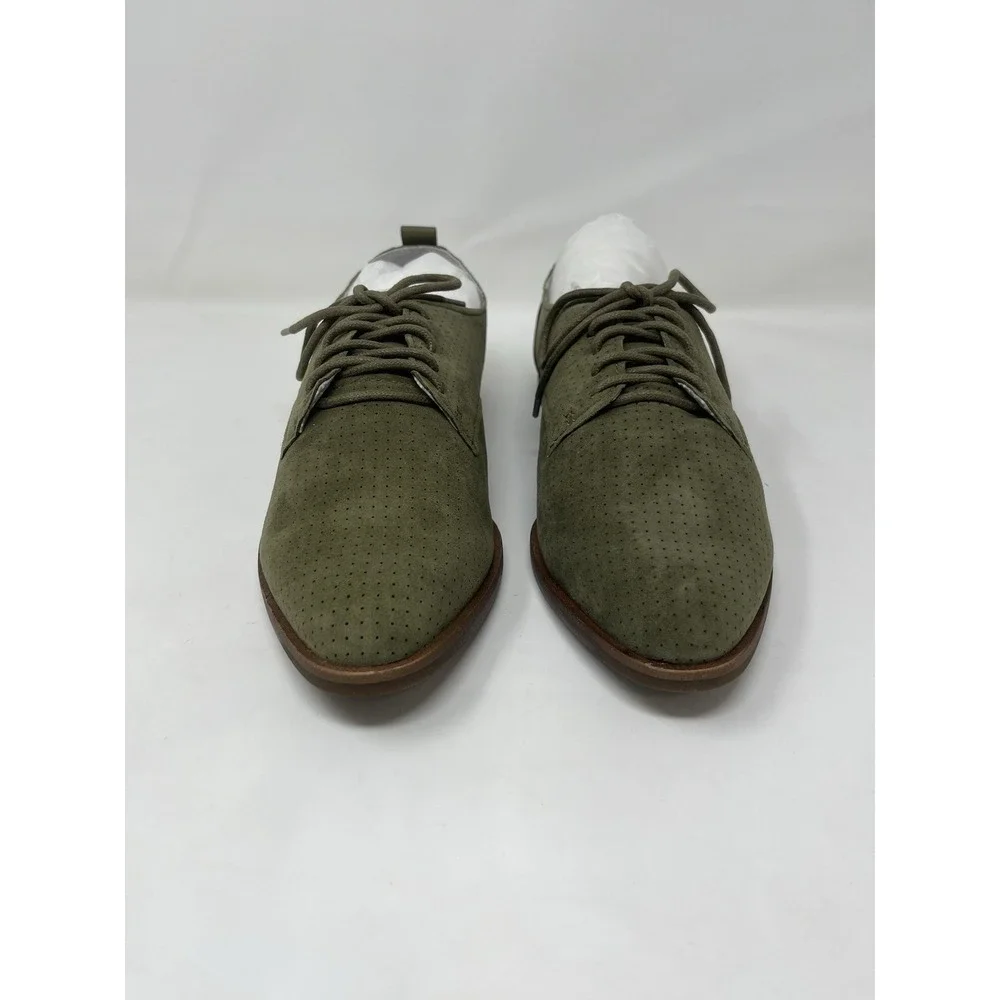 Ed By Ellen ED-KULVER Chive Kid Suede Oxford Shoes Women's Size 8M NEW